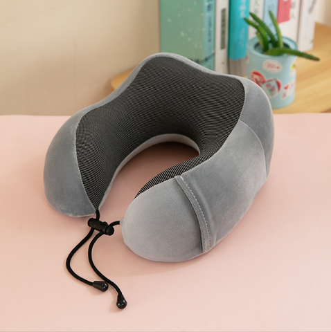 U-shaped Travel Memory Foam Rebound Pillow Sleeping Pad Neck Support Headrest NT Deals