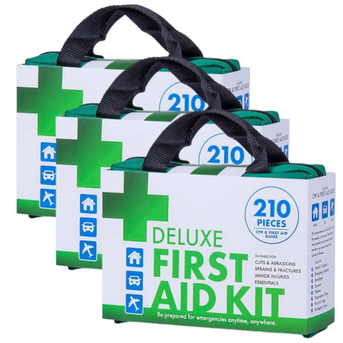 3x 210PCS EMERGENCY FIRST AID KIT Medical Travel Set Workplace Office ARTG BULK